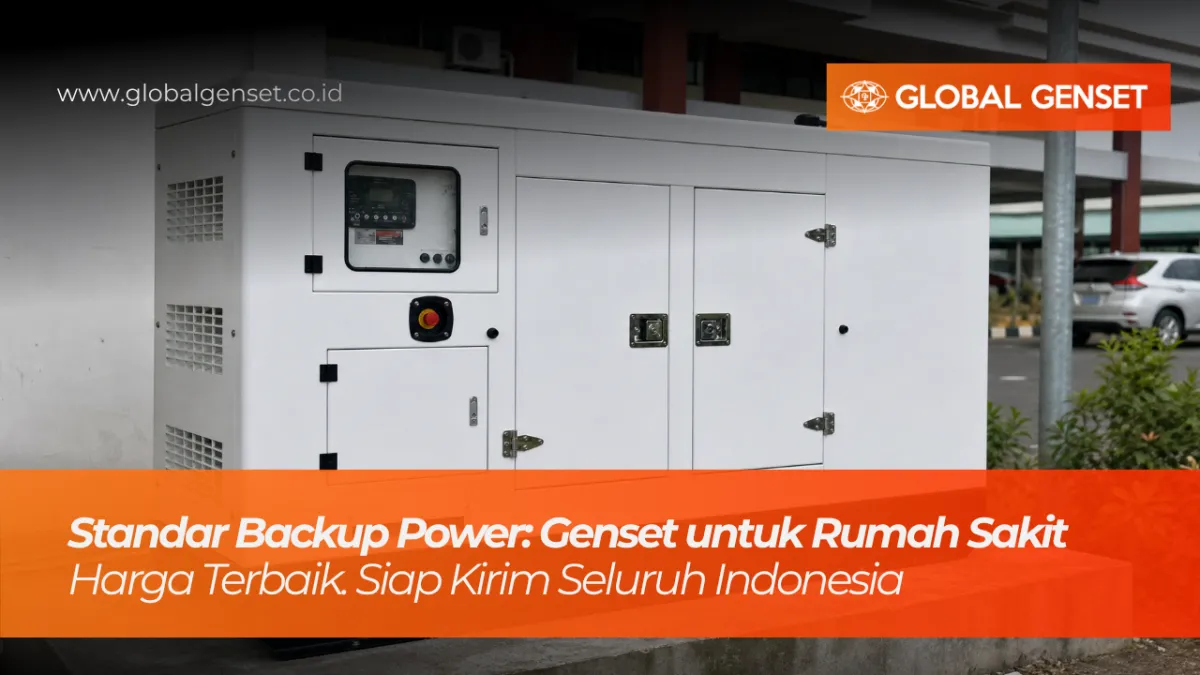 Genset perkins tipe silent sebagai sumber backup power di area rumah sakit