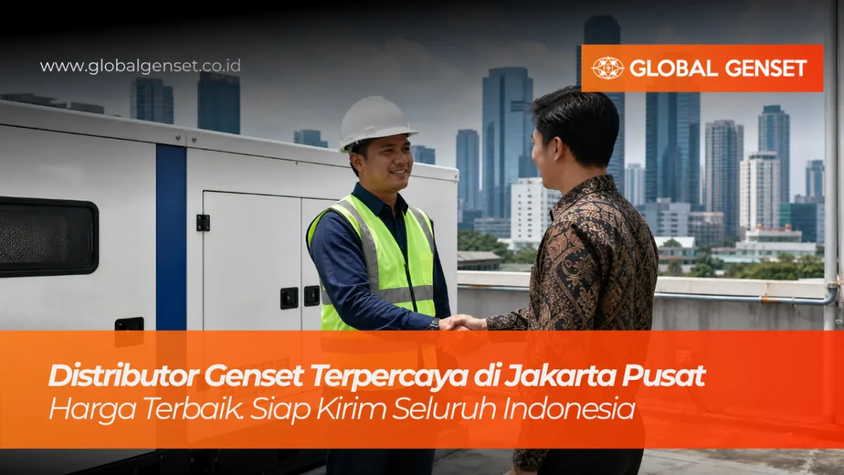 Distributor genset terpercaya melayani kebutuhan genset di kawasan Jakarta Pusat